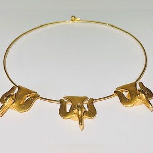 Vintage Birds On A Hard Wire Choker / Alva Studios Museum Replica